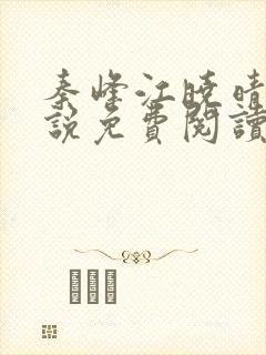 秦峰江晓晴的小说免费阅读