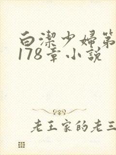 白洁少妇第1一178章小说封面