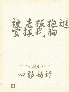 被老板抱进办公室揉我胸