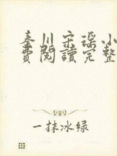 秦川宋瑶小说免费阅读完整版封面