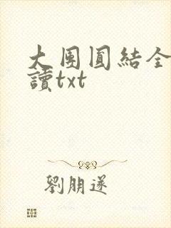 大团圆结全文阅读txt封面