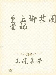 皇上御花园中要爱妃