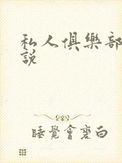 私人俱乐部 小说封面