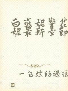 白燕妮警花白艳妮最新章节更新