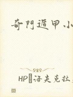 奇门遁甲小说封面