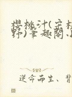 樱桃汁(宋枝江野)笔趣阁小说渡欲