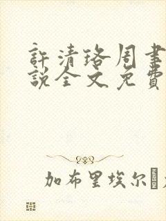 许清珞周聿衡小说全文免费阅读封面