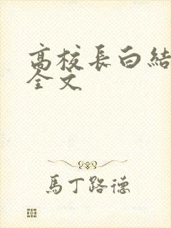 高校长白结小说全文