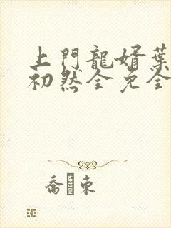 上门龙婿叶辰萧初然全免全集封面