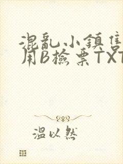 混乱小镇售票员用B检票TXT