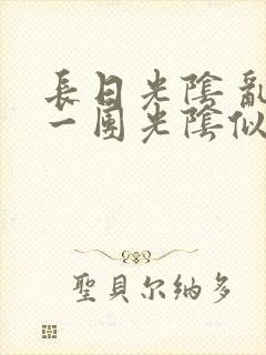 长日光阴 乱作一团光阴似箭封面