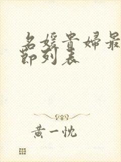 名媛贵妇最新章节列表