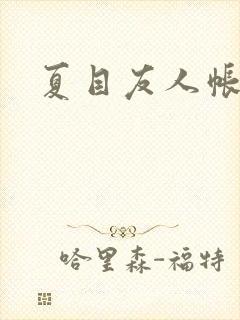 夏目友人帐小说