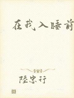 在我入睡前封面