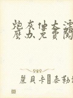 炮灰他太漂亮怎么办免费阅读封面