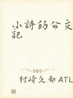 小诗的公交车日记