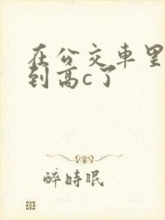 在公交车里c弄到高c了