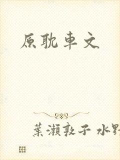 原耽车文