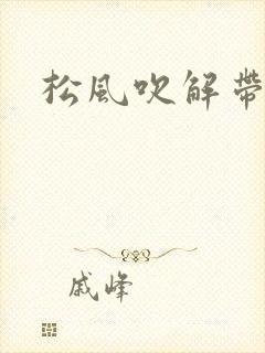 松风吹解带