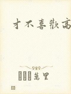 才不喜欢高冷O封面