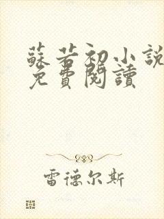 苏若初小说全文免费阅读