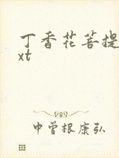 丁香花菩提树txt