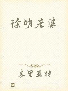 徐明老婆封面