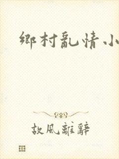 乡村乱情小说