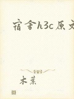 宿舍h3c原文
