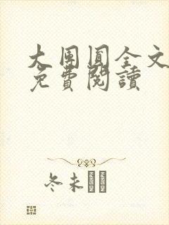 大团圆全文完整免费阅读