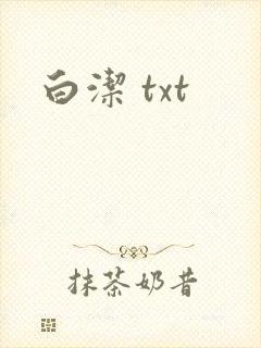 白洁 txt封面