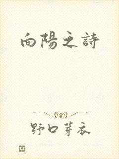 向阳之诗封面