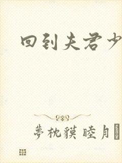 回到夫君少年时