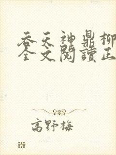 吞天神鼎柳无邪全文阅读正版