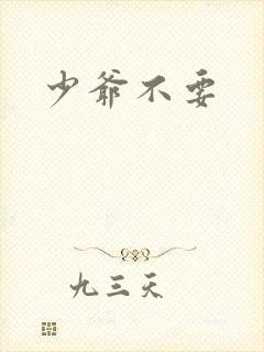 少爷不要