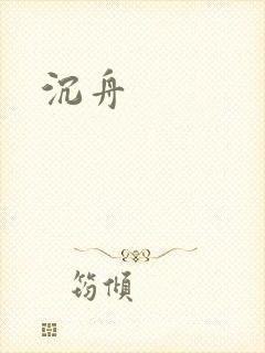 沉舟封面