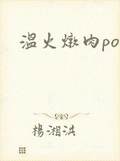 温火炖肉pop封面
