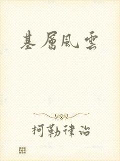 基层风云封面