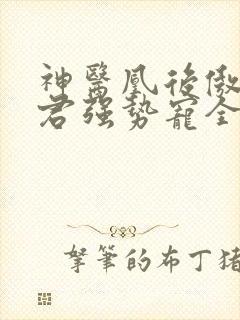 神医凰后傲娇暴君强势宠全文免费阅读
