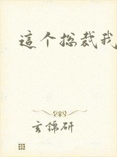 这个总裁我要了