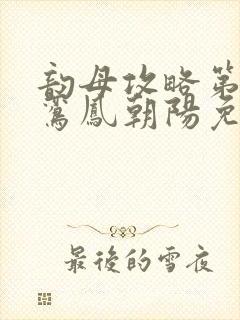 韵母攻略第二部鸾凤朝阳免费阅读封面