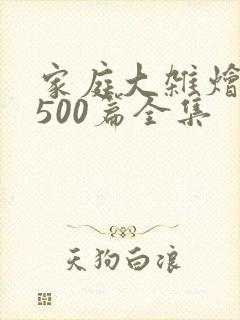 家庭大杂烩小说500篇全集