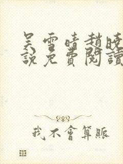 吴雪晴赵晓东小说免费阅读