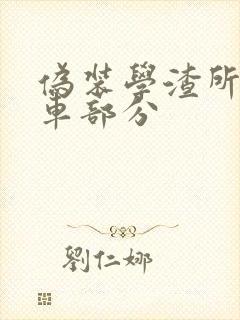 伪装学渣所有开车部分