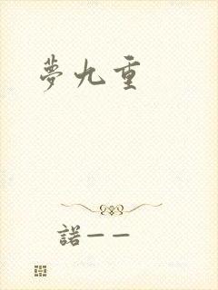 梦九重封面