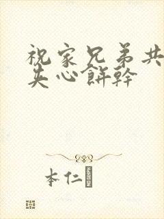 祝家兄弟共享后夹心饼干