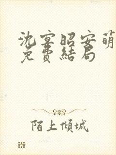 沈宴昭安萌全文免费结局