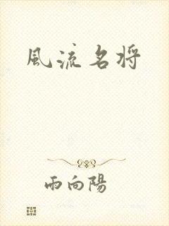 风流名将封面