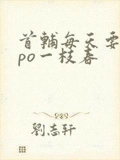 首辅每天要不够po一枝春封面