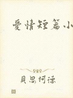 爱情短篇小说封面